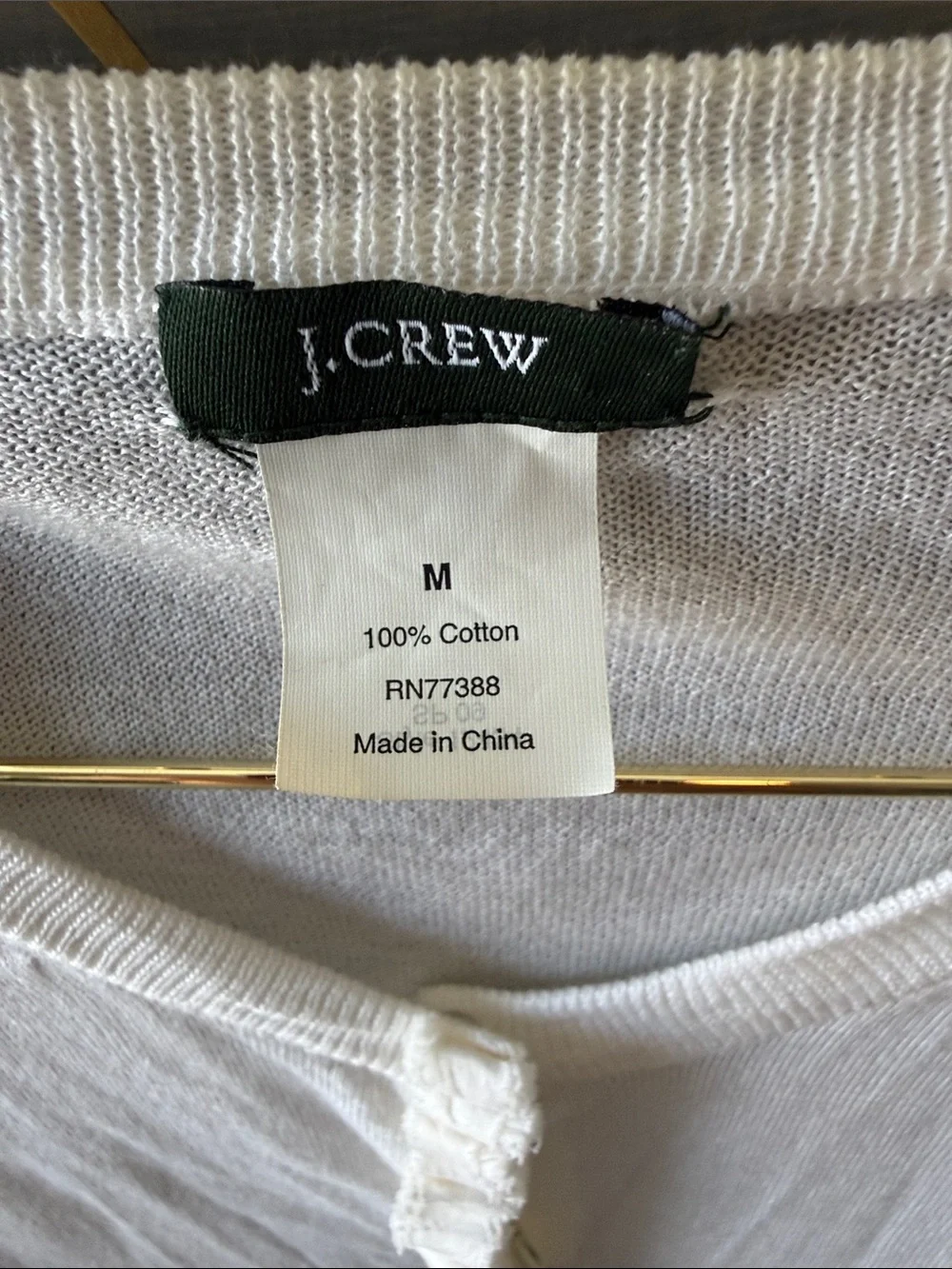 J. Crew White Short-Sleeve Button-Front Cardigan